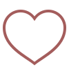 Red heart outline icon | InsideTheMind