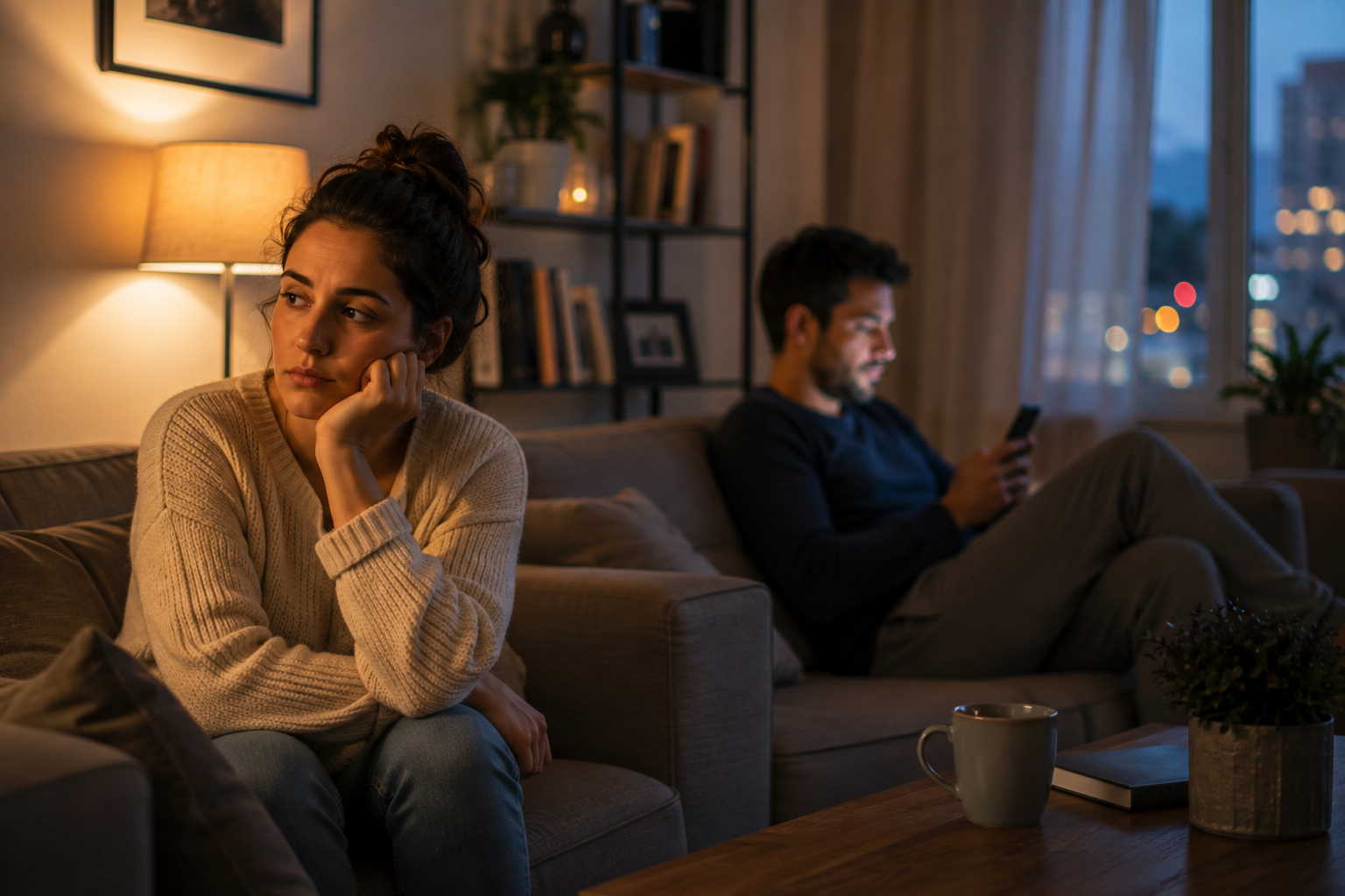 Couple disconnected in room | InsideTheMind